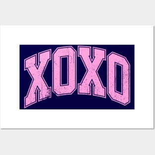 XOXO Varsity Letter Glamour Pink Posters and Art